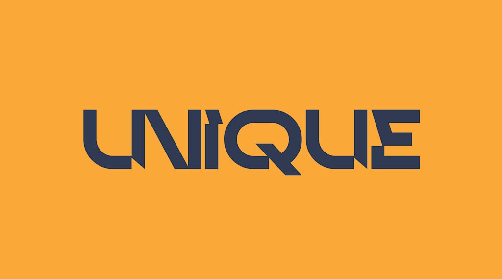 Unique font for signs is jagged and disjointed