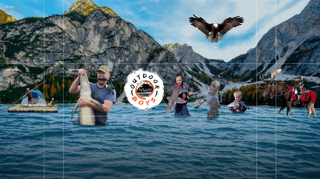 photo-heavy social media design for an outdoor adventure company on YouTube