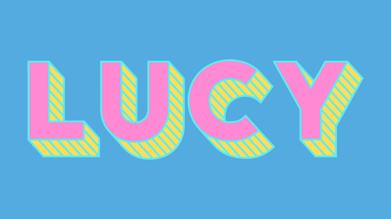 Pastel colored flashing wordmark logo design for a bar