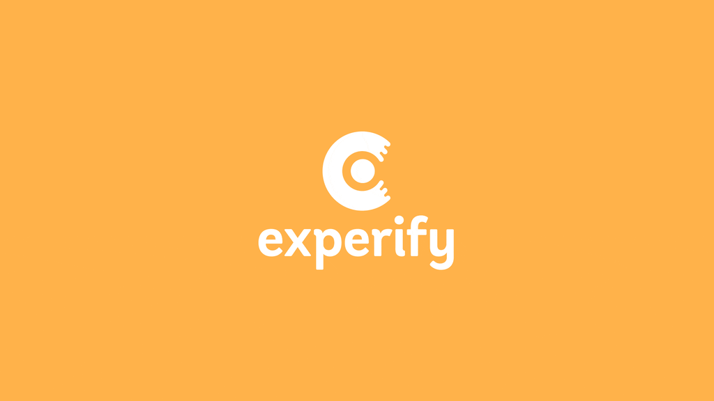 animated logo in orage, white and black