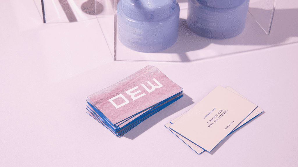 Simple and trendy business card design.