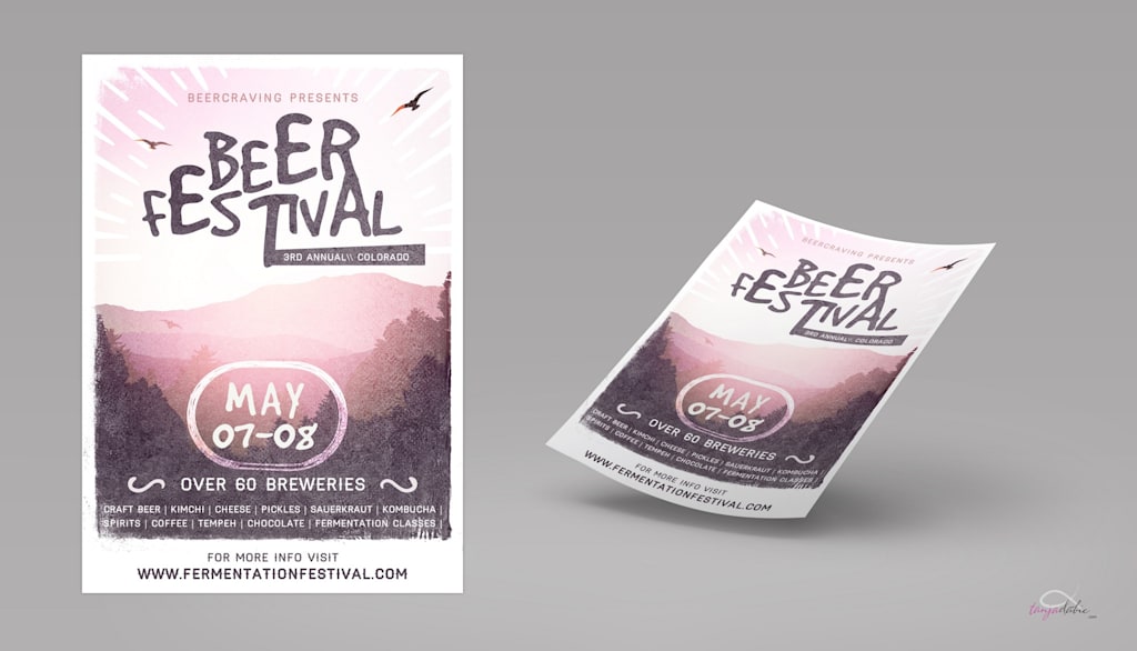Beer festival poster promotion.
