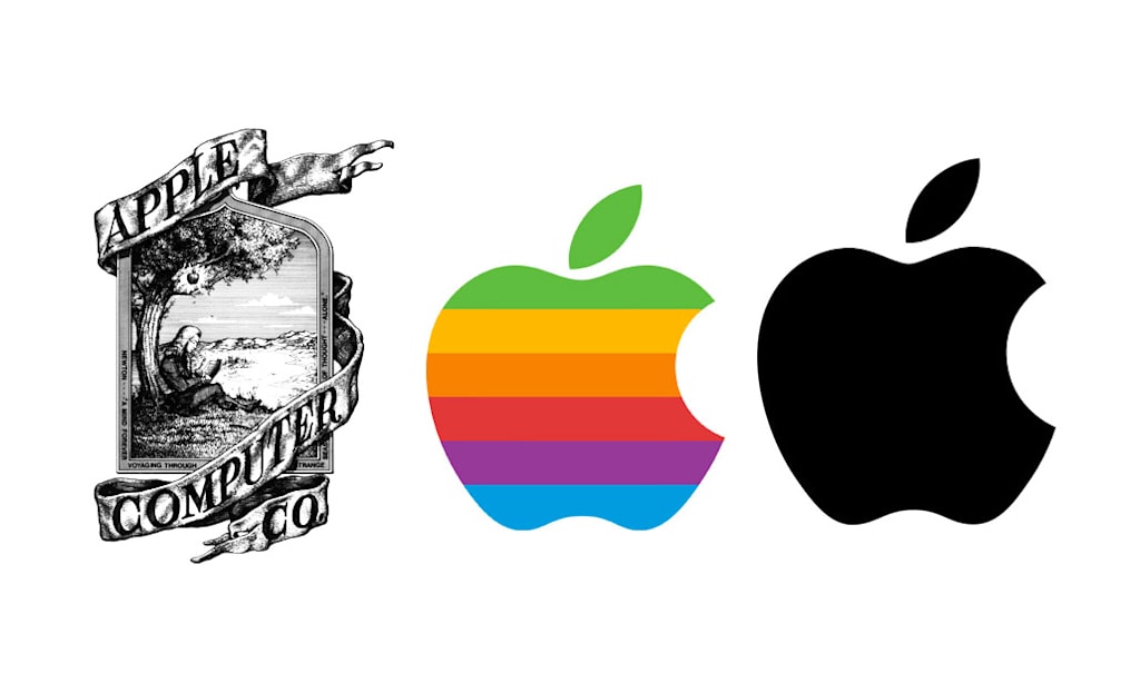 apple logo evolution