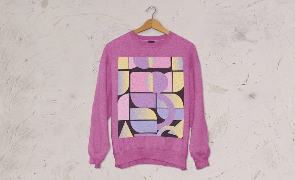 Colorful sweatshirt design