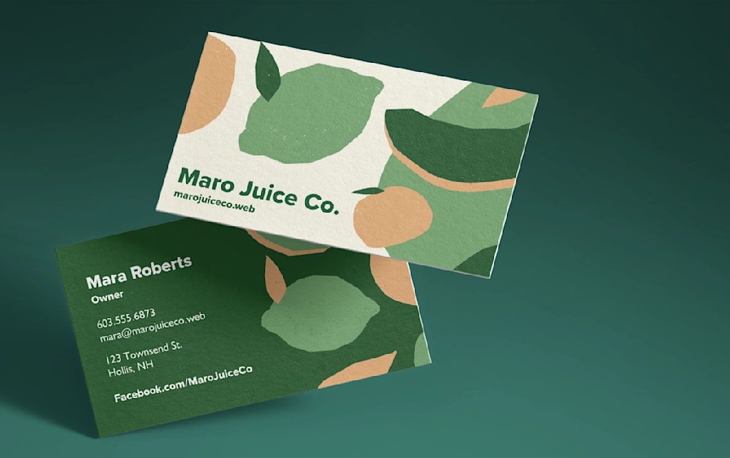 Hemp-blend small business cards