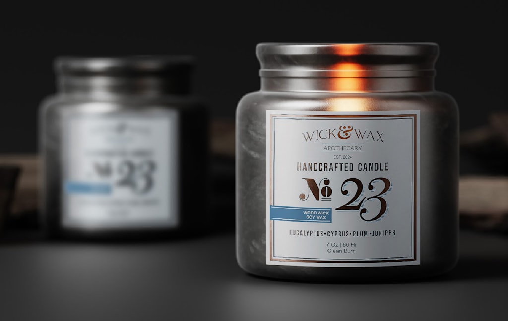 How to make labels: square label examples for candles