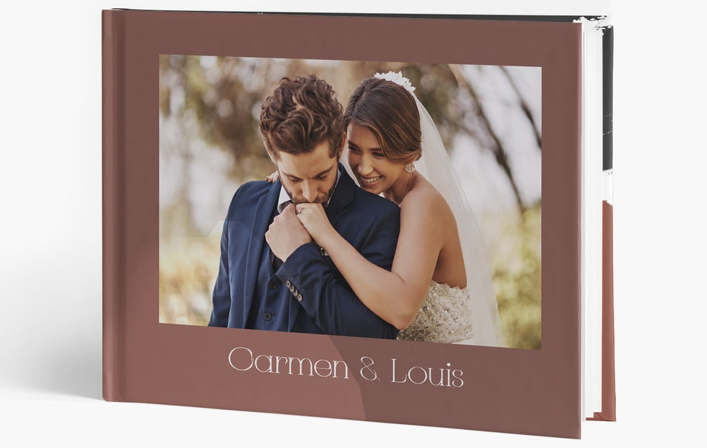 A timeless wedding guest book design