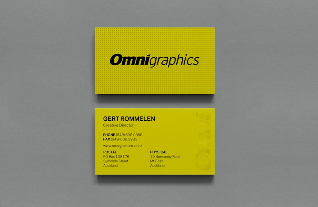 Yellow color for business card design.