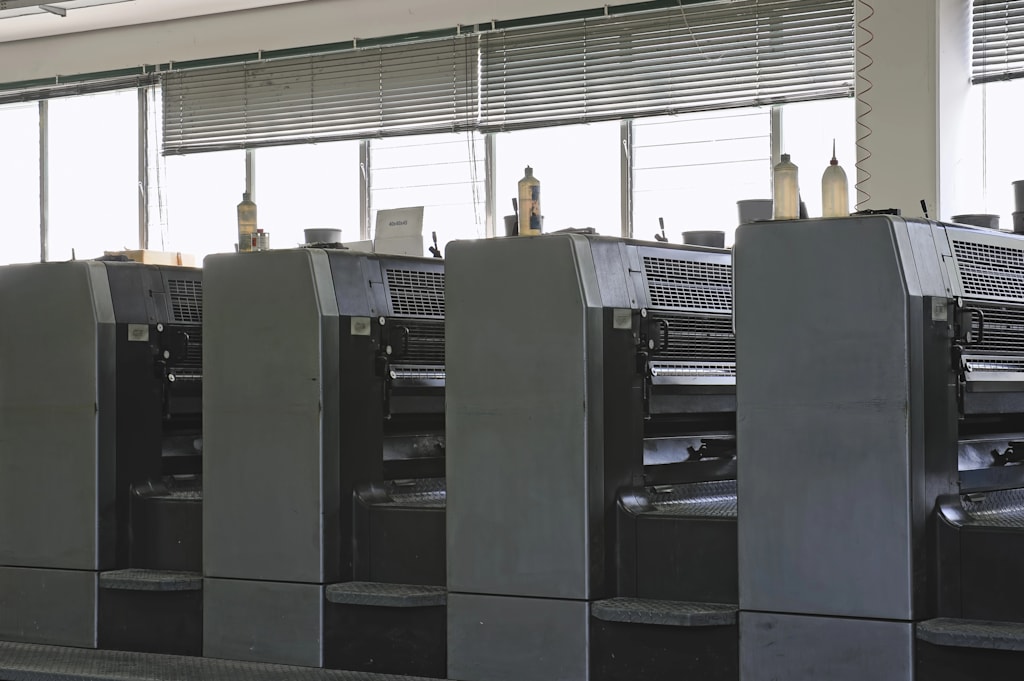 Offset lithography machine types of printing