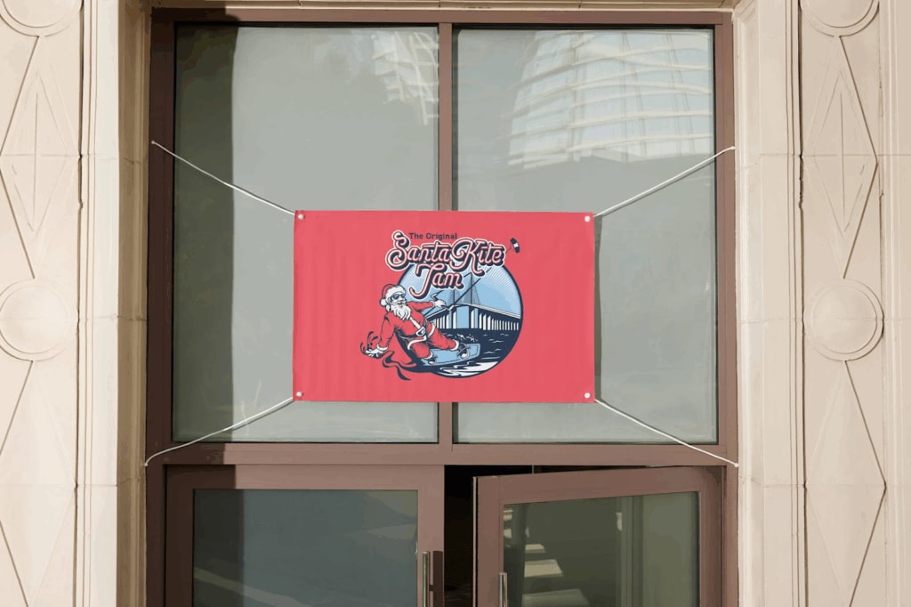 An example of Christmas shop signage