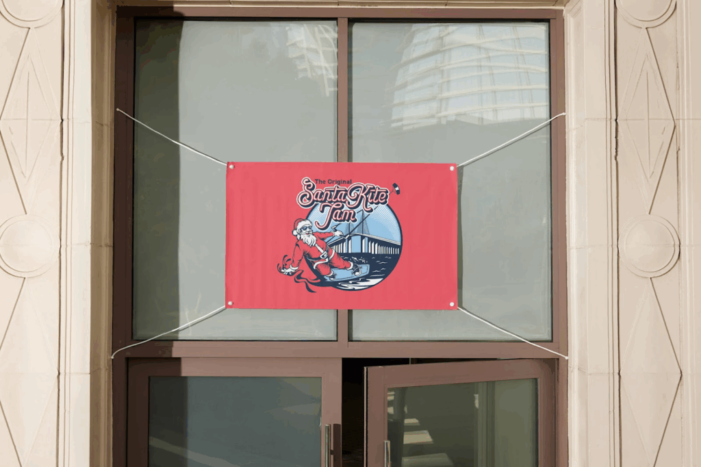 An example of Christmas store signage