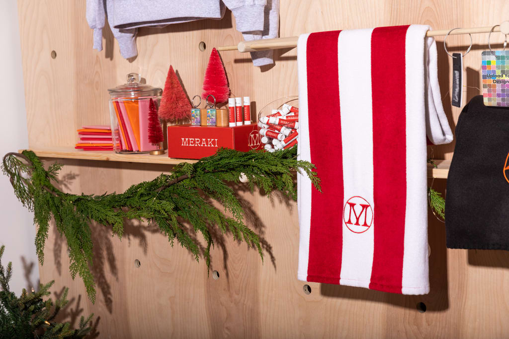 Festive branded merch holiday marketing tips