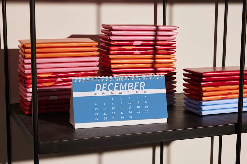 Calendriers de bureau en guise de cadeaux pour les fêtes