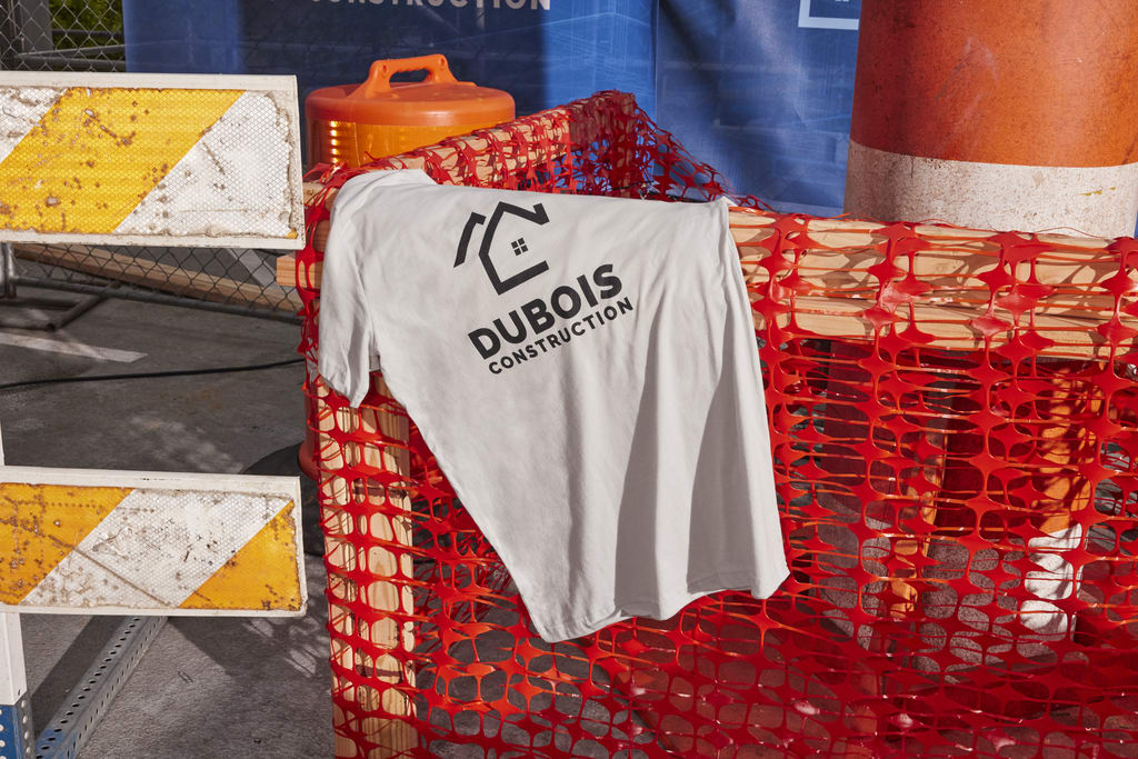 Branded T-shirt for construction company