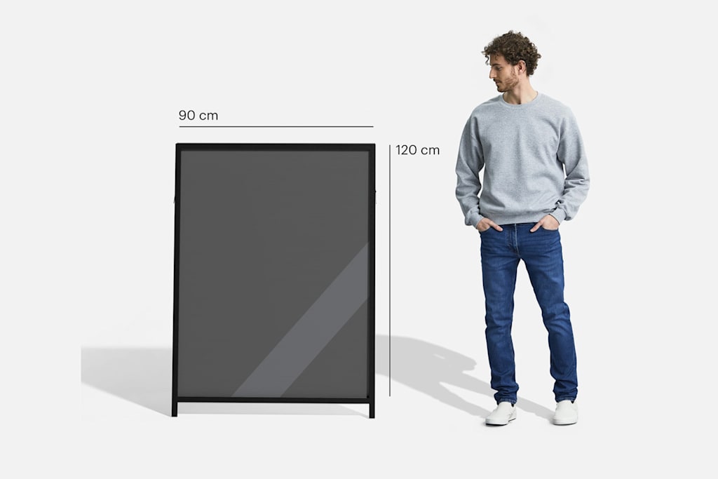 a frame sign 90 x 120 cm