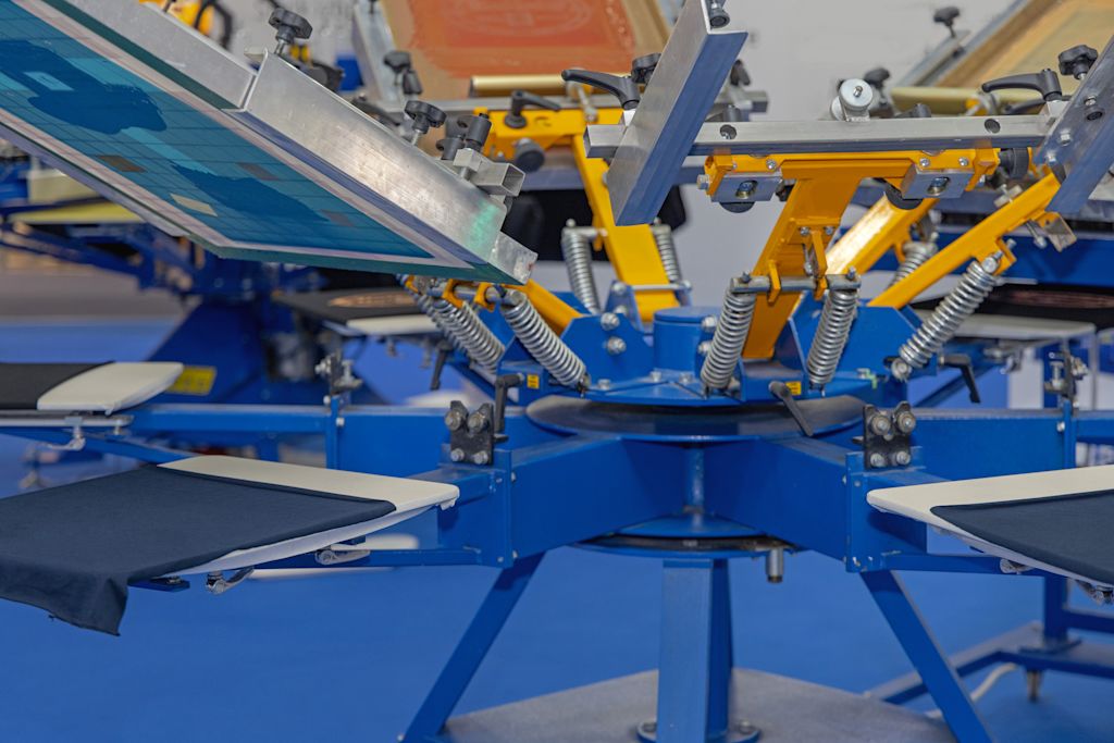 Screen printing machine types of printing