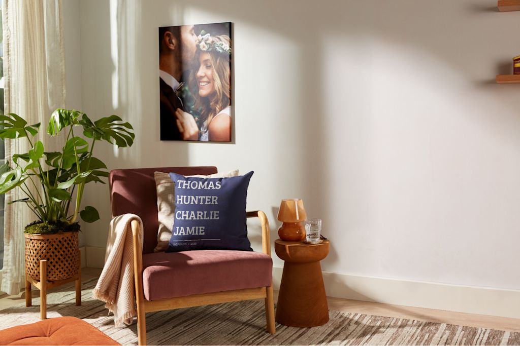 Custom canvas print as a personalized holiday gift