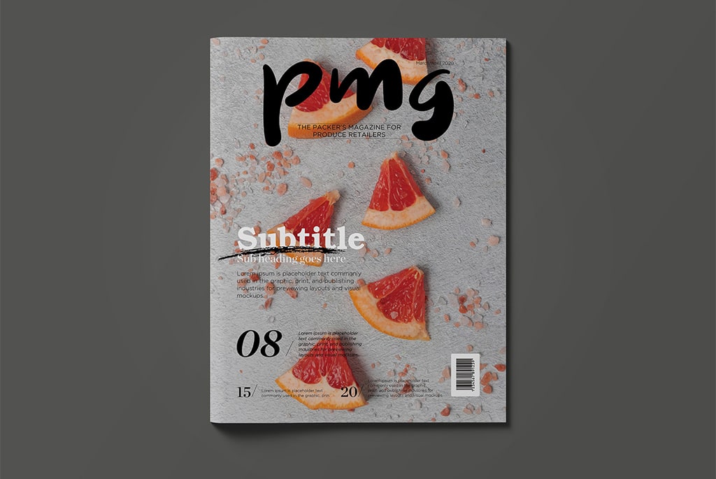 Typographie de couverture à la une d'un magazine