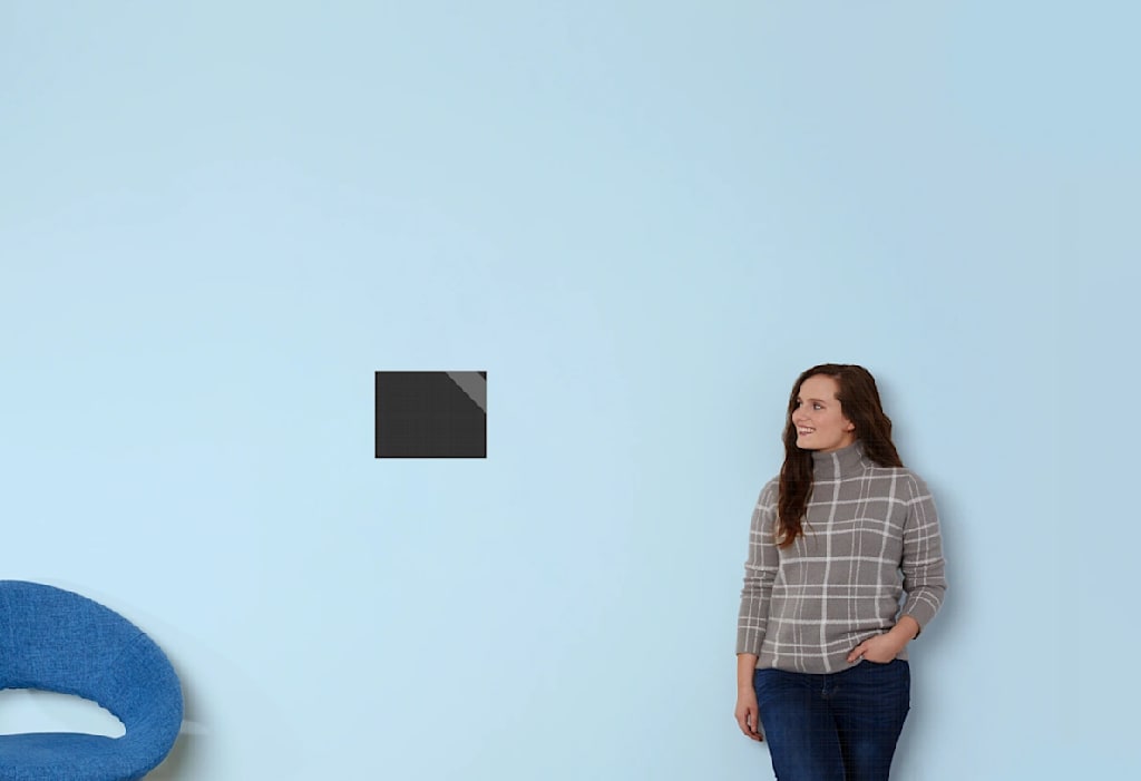 8.5" x 11" poster size hanging on a wall