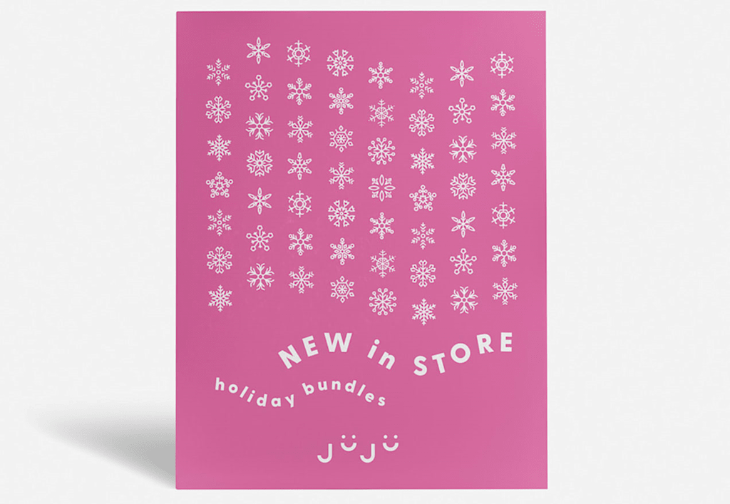 Affiche annonçant des nouveautés pour les fêtes