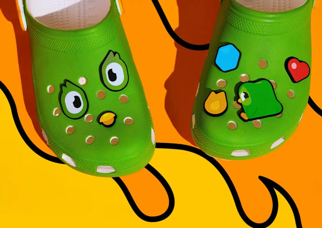 Limited-edition Crocs x Duolingo crocs, an example of the Odd Couple Collabs marketing trend 2026