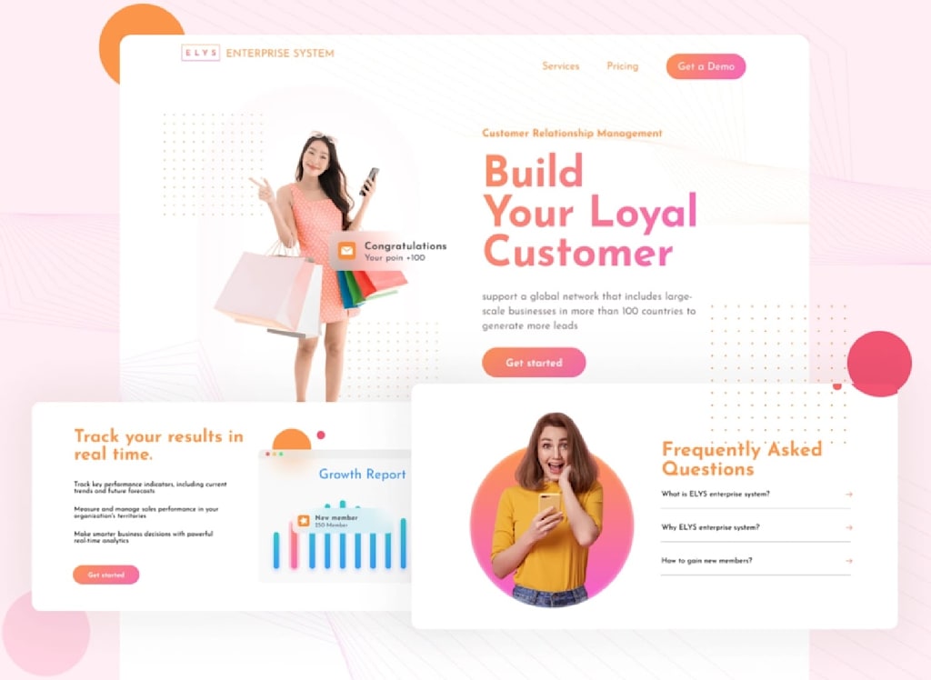 Build customer loyalty as customers move through your marketing funnel.
