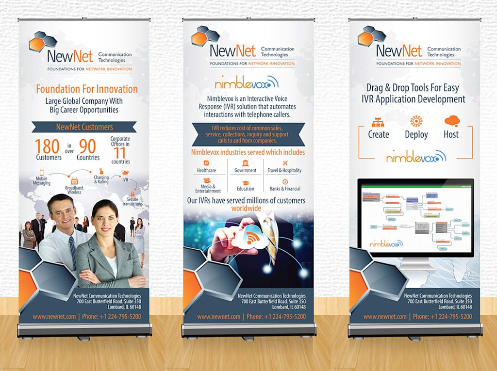NewNet retractable banner designs.