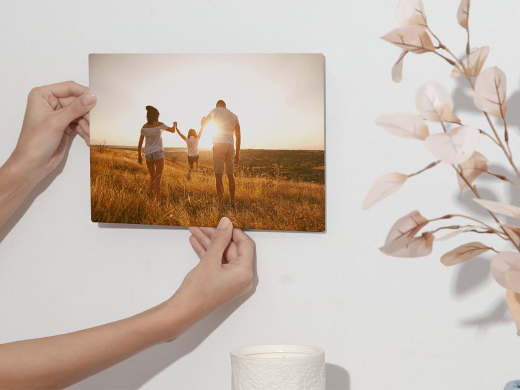 50th birthday gift idea: Custom metal print of your favorite photo to hang on the wall