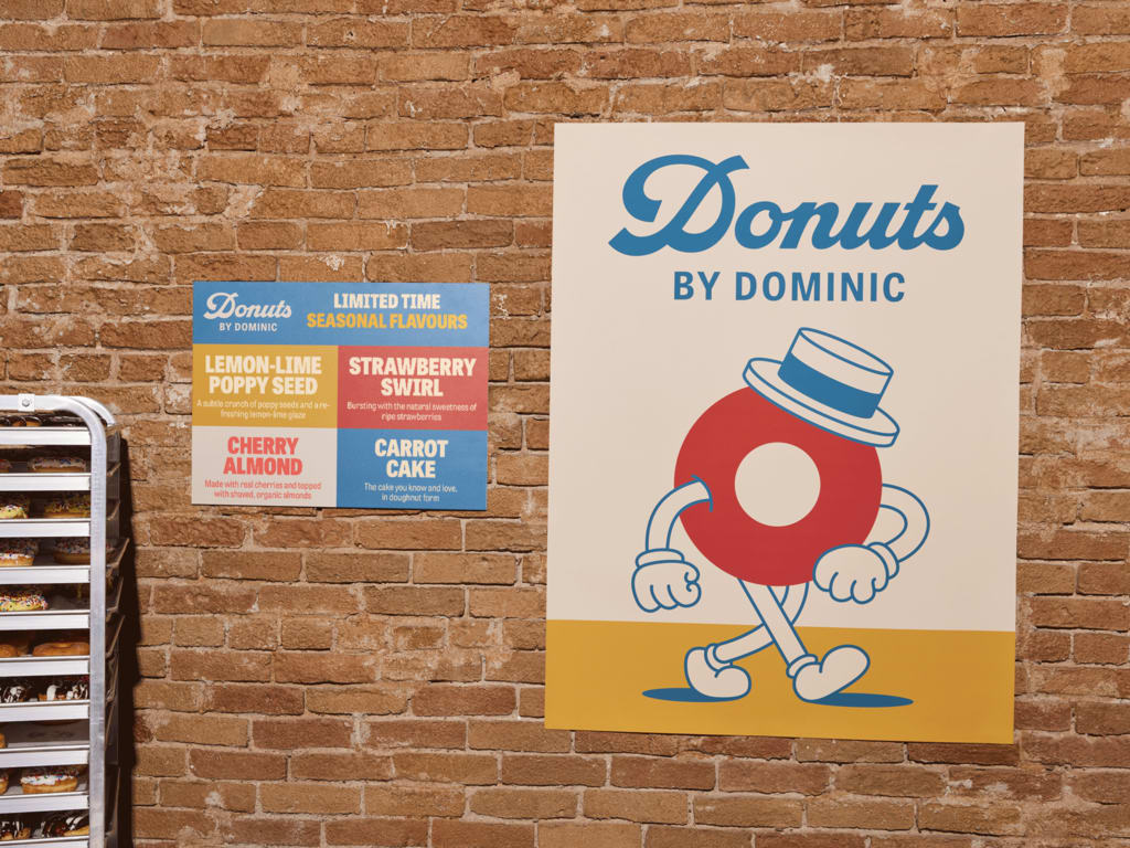 Clear sans serif poster fonts for donut bakery.