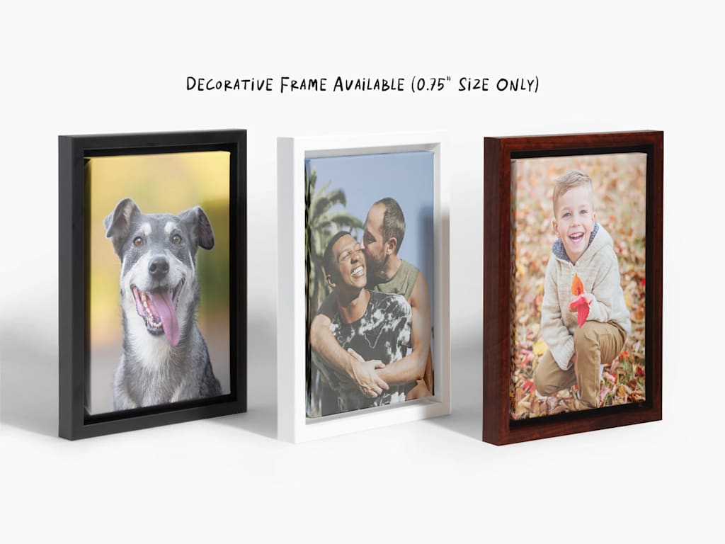 canvas print featuring a dog