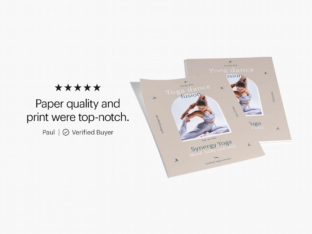 Review of flyers printed with VistaPrint