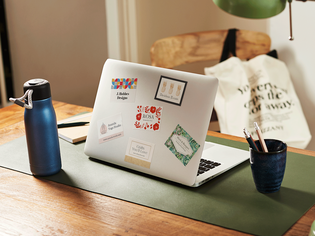 Custom laptop stickers.