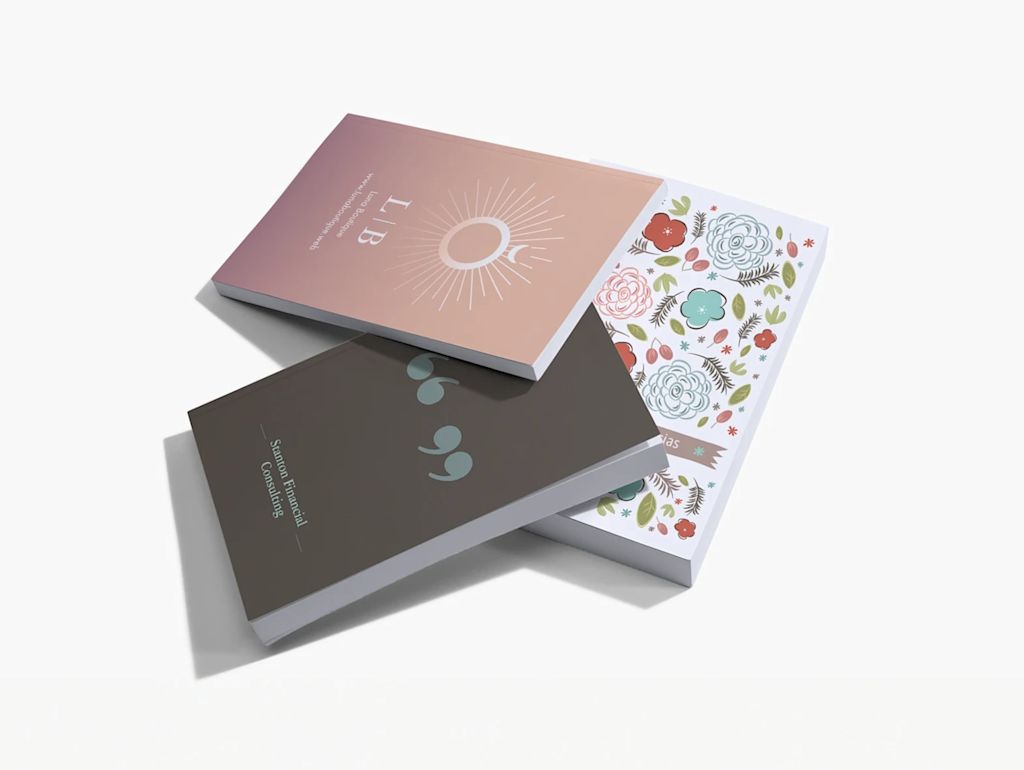 Custom notebooks make great Secret Santa gift ideas