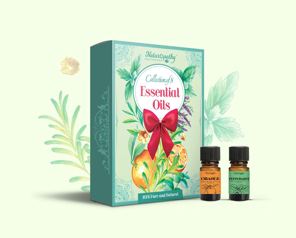 product packaging design for essential oils