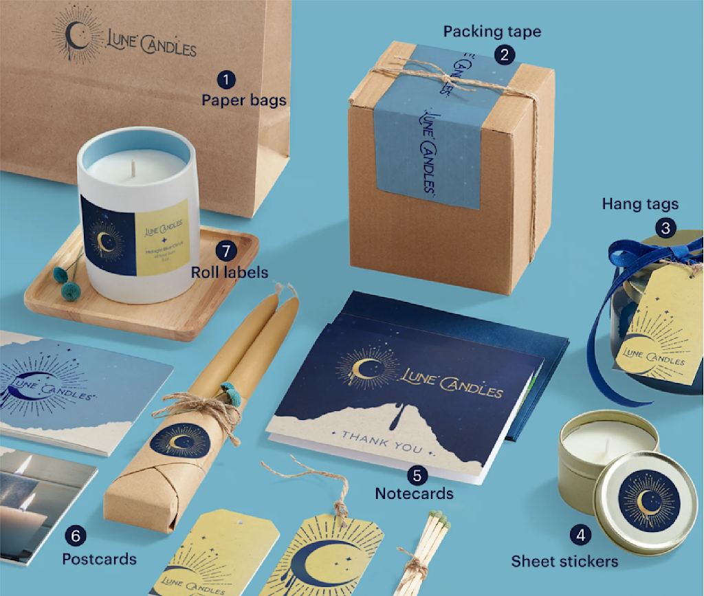 Lune Candles custom product packaging design