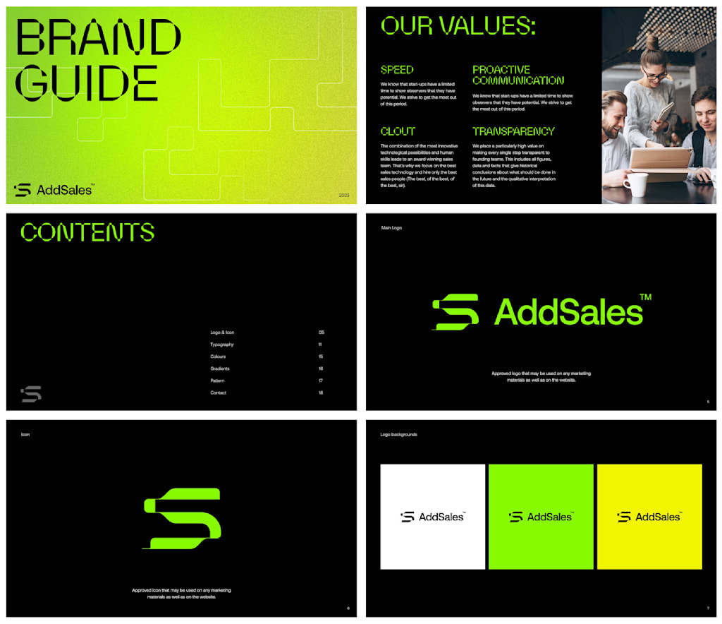 An example of brand style guidelines