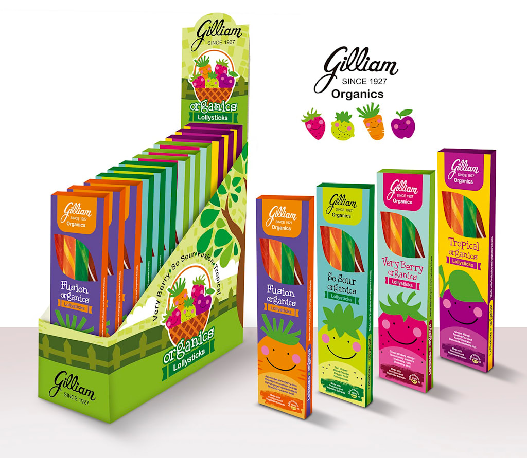 Retail-ready packaging design for organic candy sticks