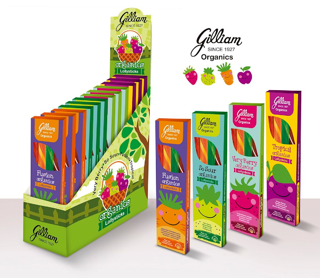 Retail-ready packaging design for organic candy sticks