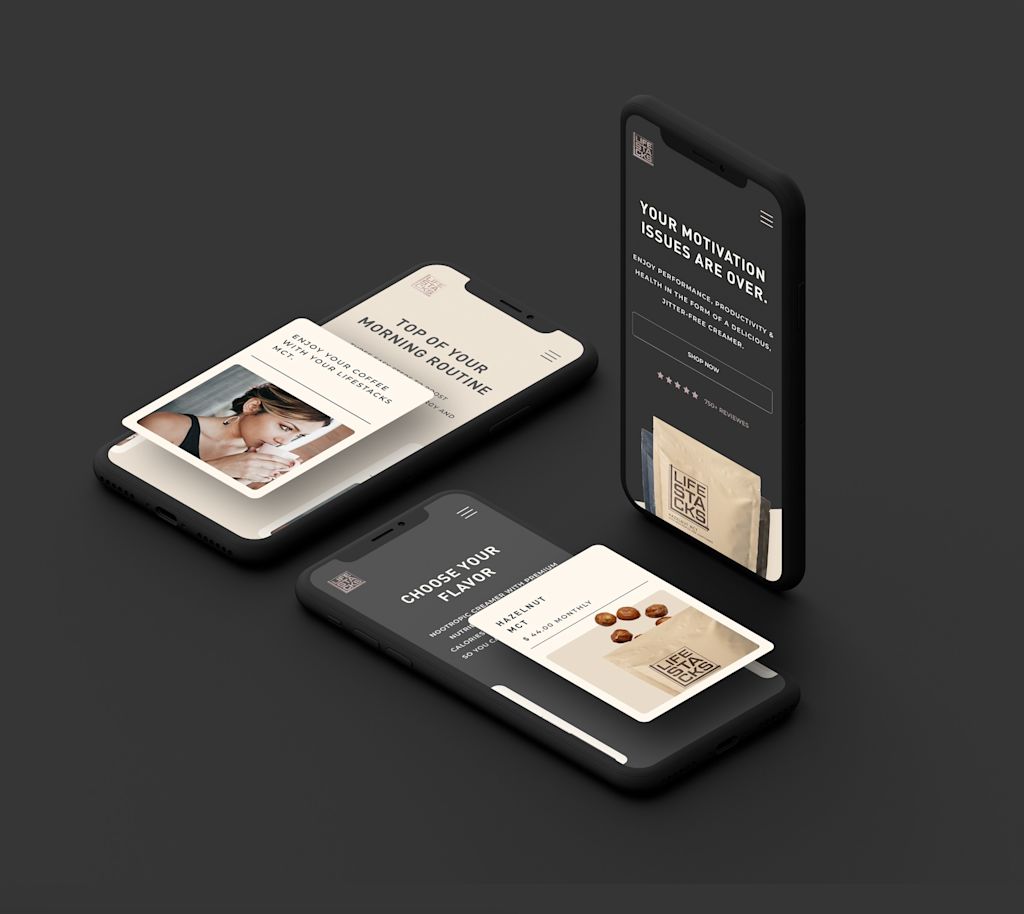 Custom website design optimized for mobile.