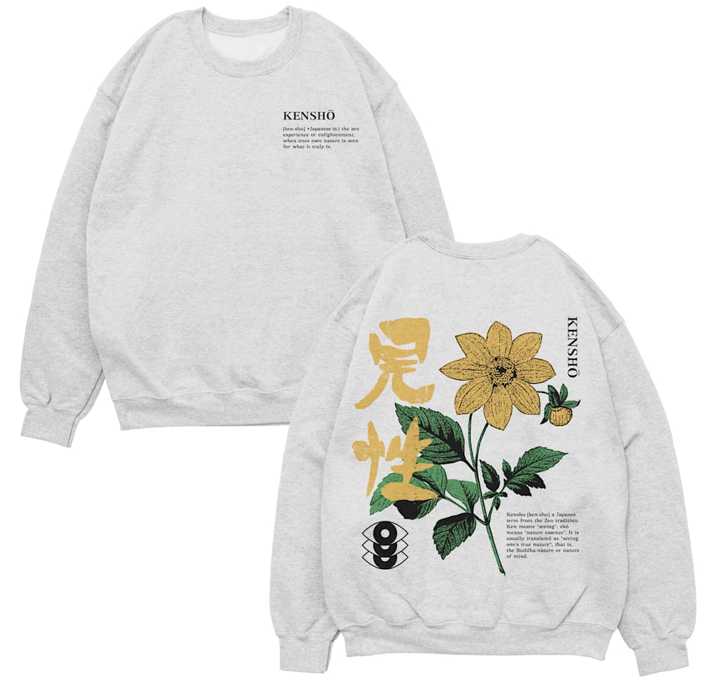 Japanese-inspired sweatshirt design