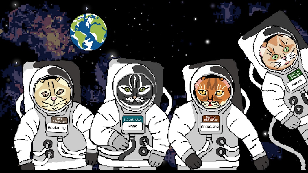 An illustration as an example of the Digi-Cute graphic design trend 2026