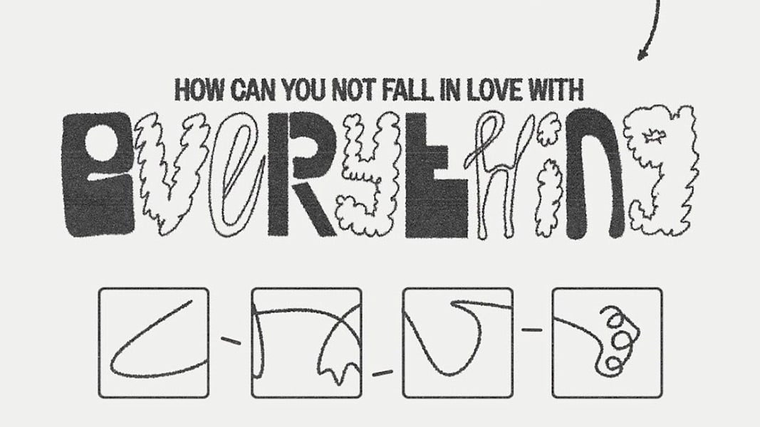 Scribbled generative typeface