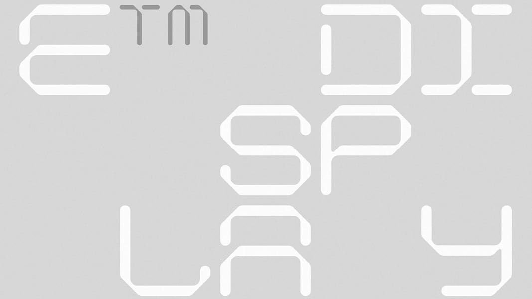 Ductile Display font design