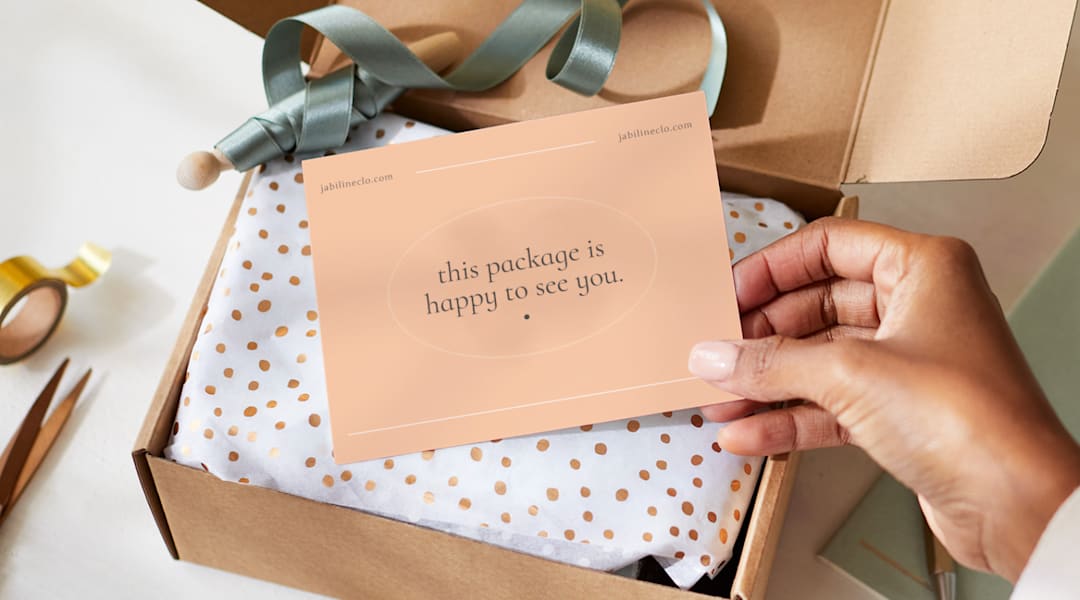 Postcard in Peach Fuzz, the Pantone Color of the Year 2024
