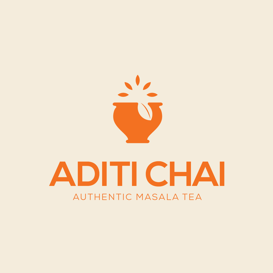 orange logo of a teacup