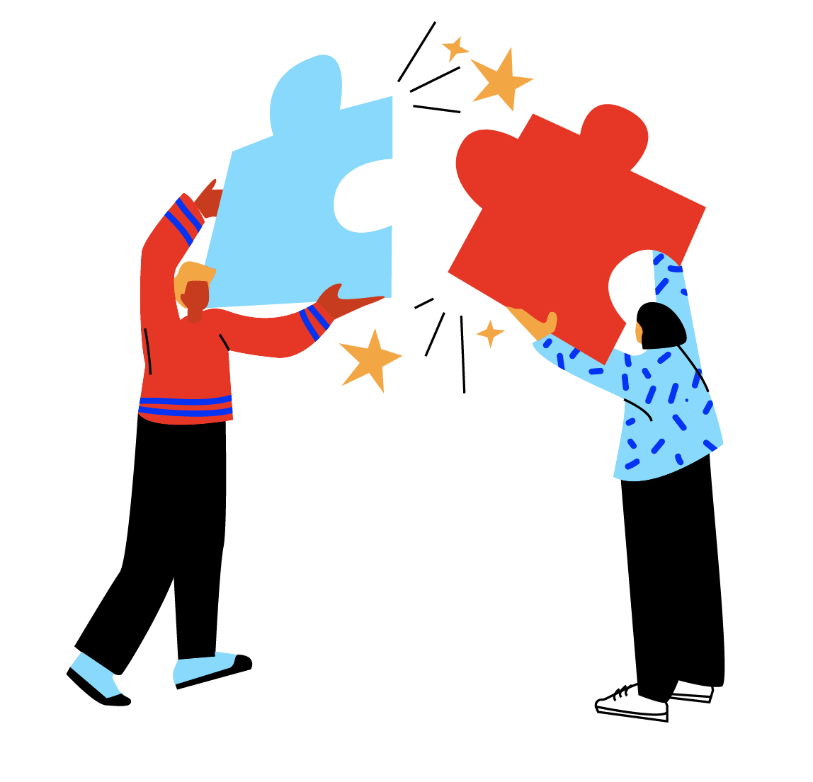 Illustration representing partnership