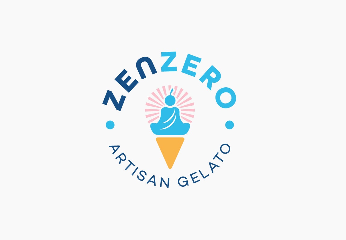 Playful brand design for an ice cream brand