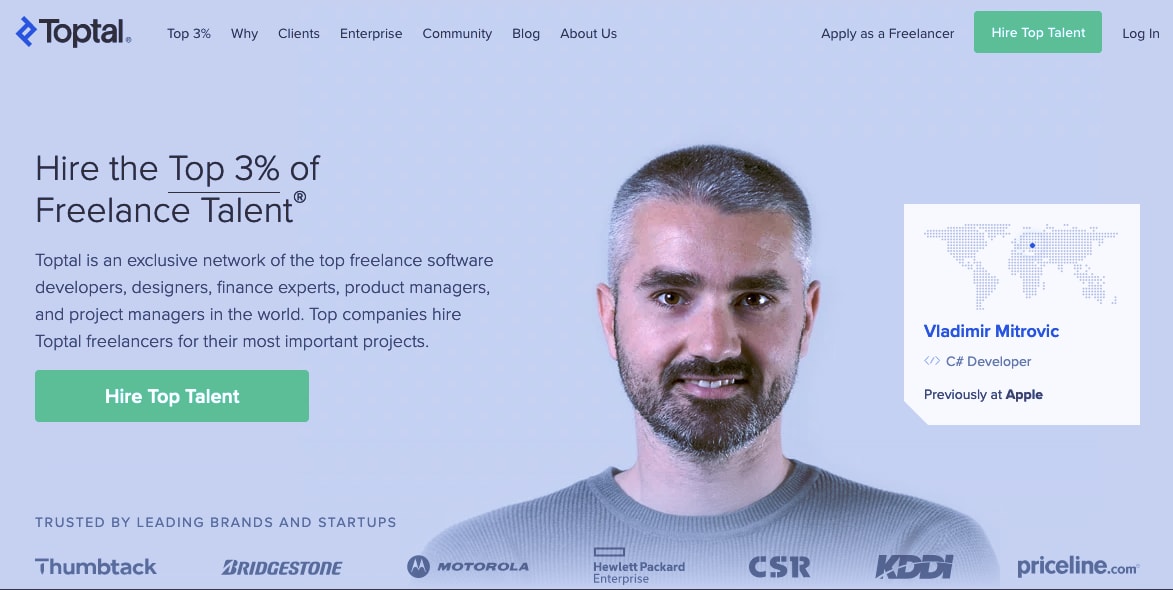 fiverr alternative Toptal