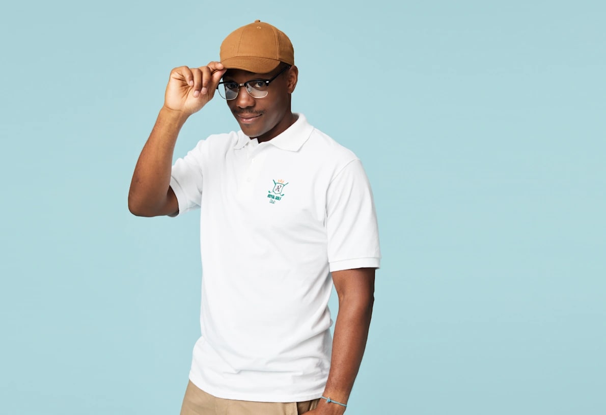 50th birthday gift idea: Custom polo shirt with a unique design