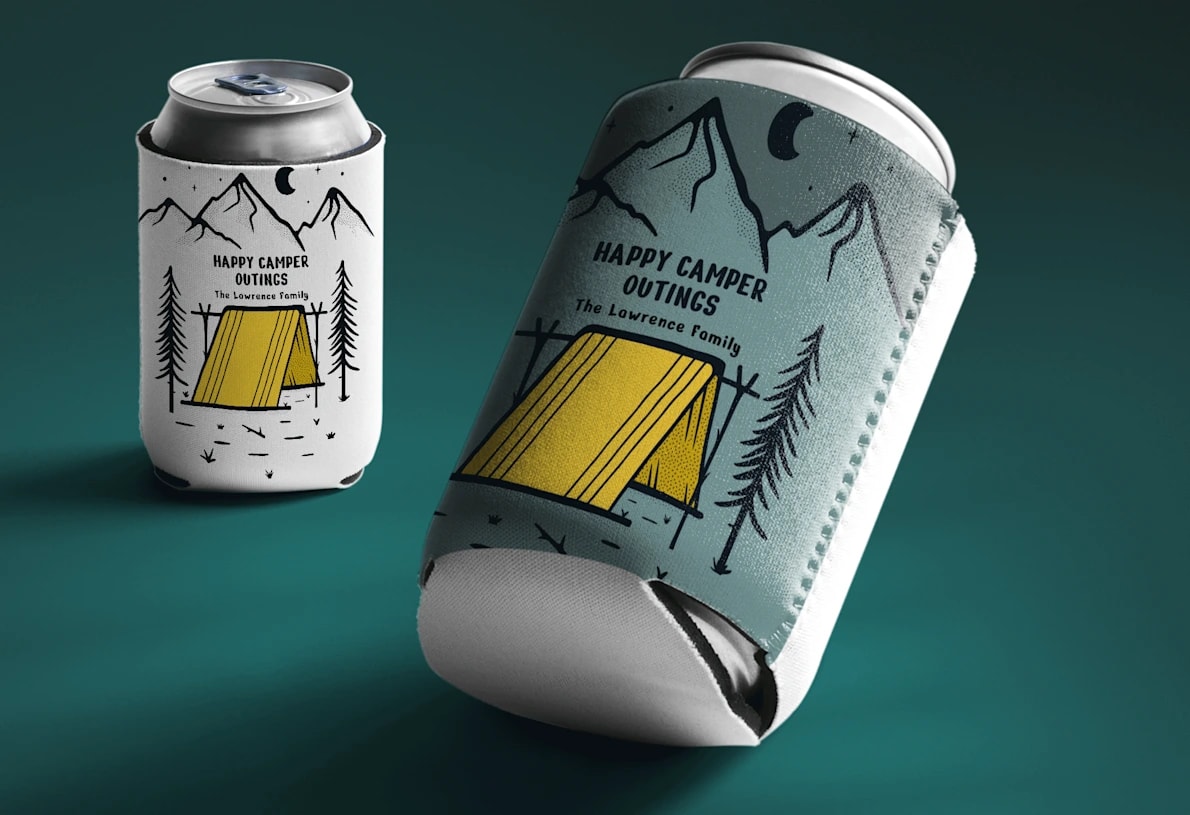 Idée cadeau pour Secret Santa : porte-cannettes isotherme personnalisé